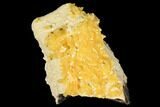 Fluorescent, Yellow Calcite Crystal Cluster - South Dakota #129710-1